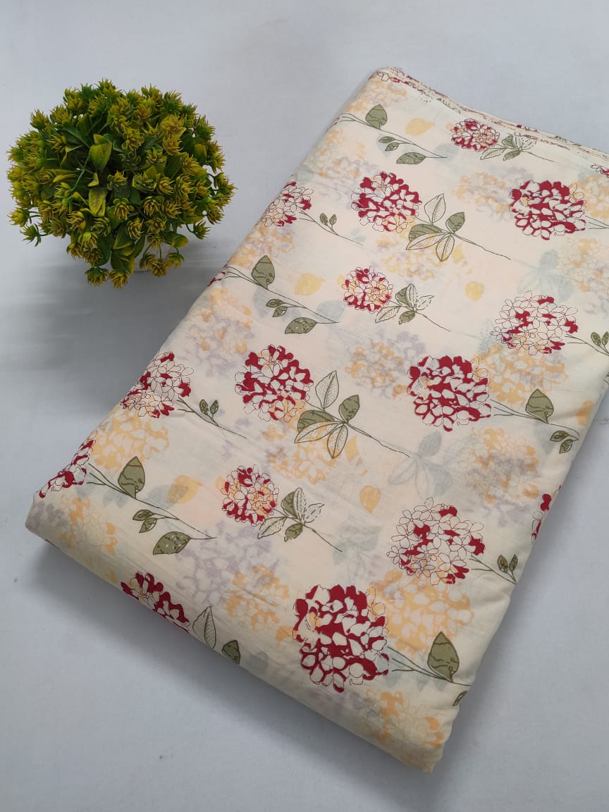 Cotton Printed Fabric Dress Material