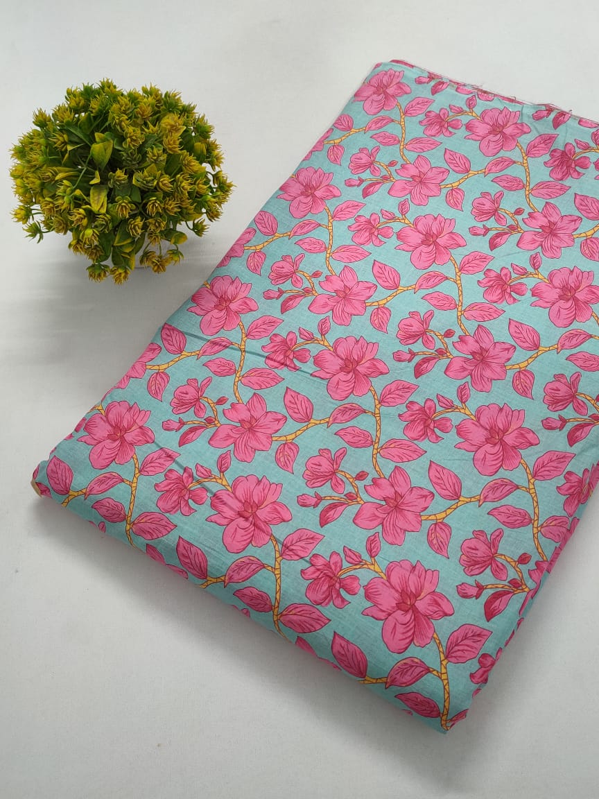Cotton Printed Fabric Dress Material