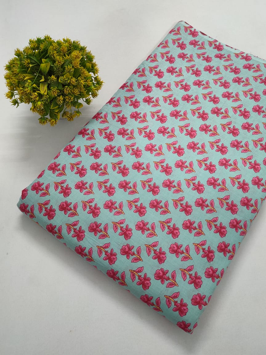 Cotton Printed Fabric Dress Material