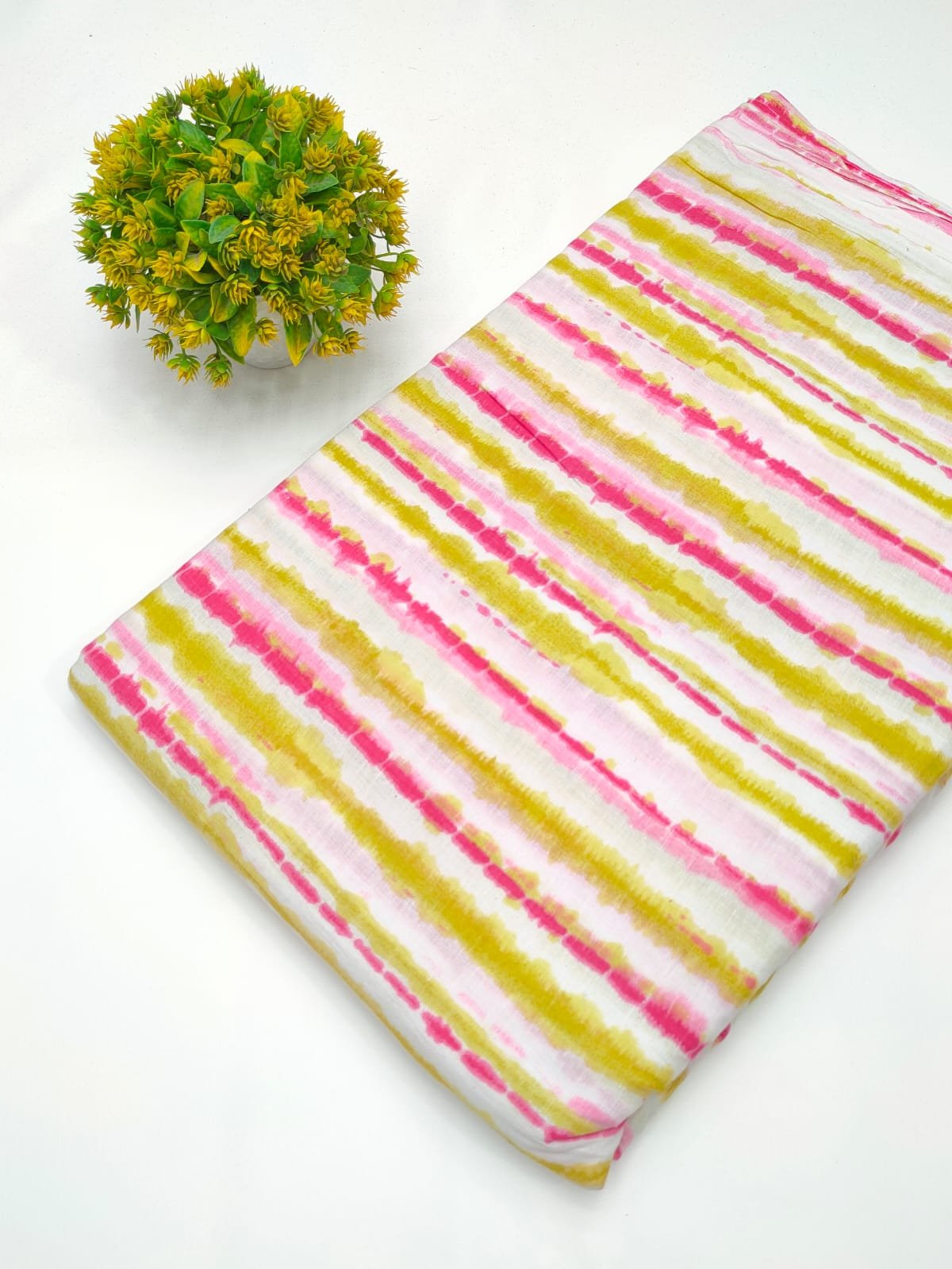 Multicolour striped cotton fabric Jaipur