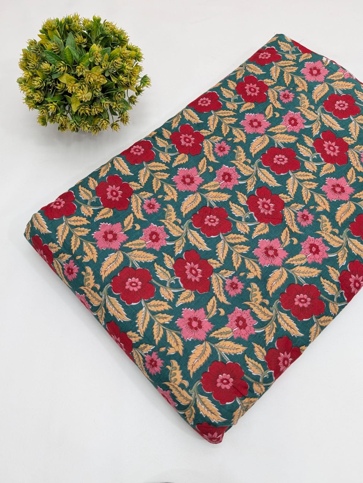 Pure Cotton Dress Material Fabric