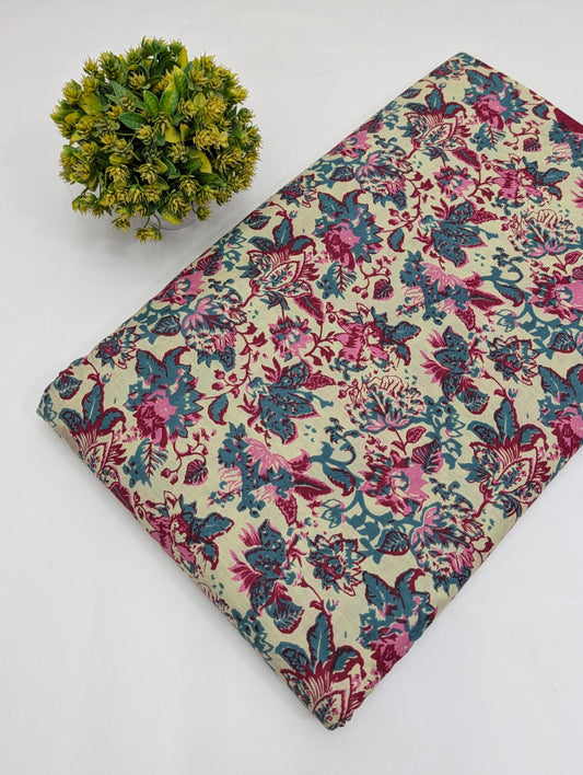 Sanganeri cotton fabrics