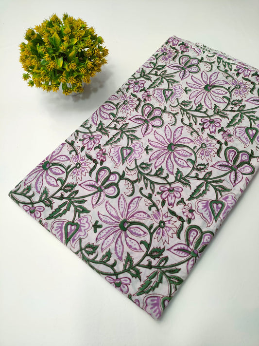 Sanganeri Block Print Cotton Fabrics 