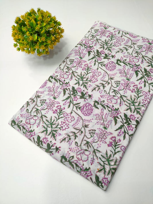 Sanganeri Block Print Cotton Fabrics 