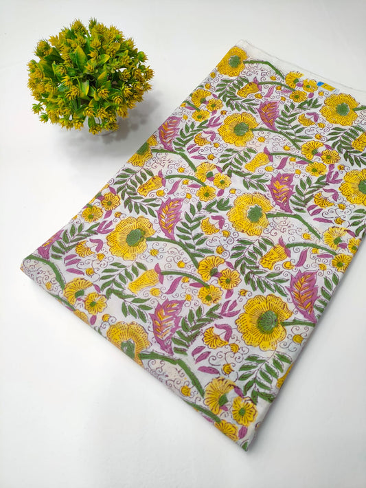Sanganeri Block Print Cotton Fabrics 