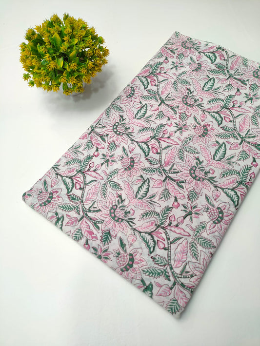 Sanganeri Block Print Cotton Fabrics 