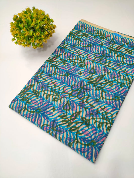 Sanganeri Block Print Cotton Fabrics 