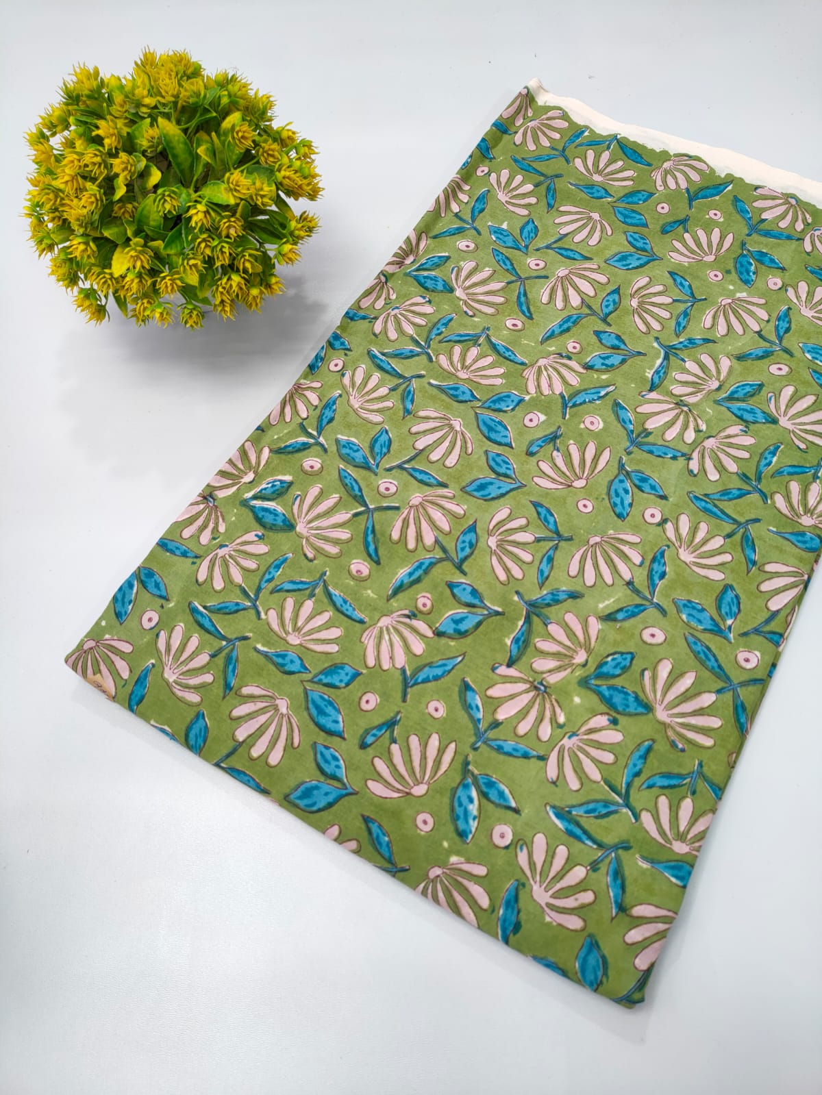 Repit Print Sanganeri hand block printed fabrics