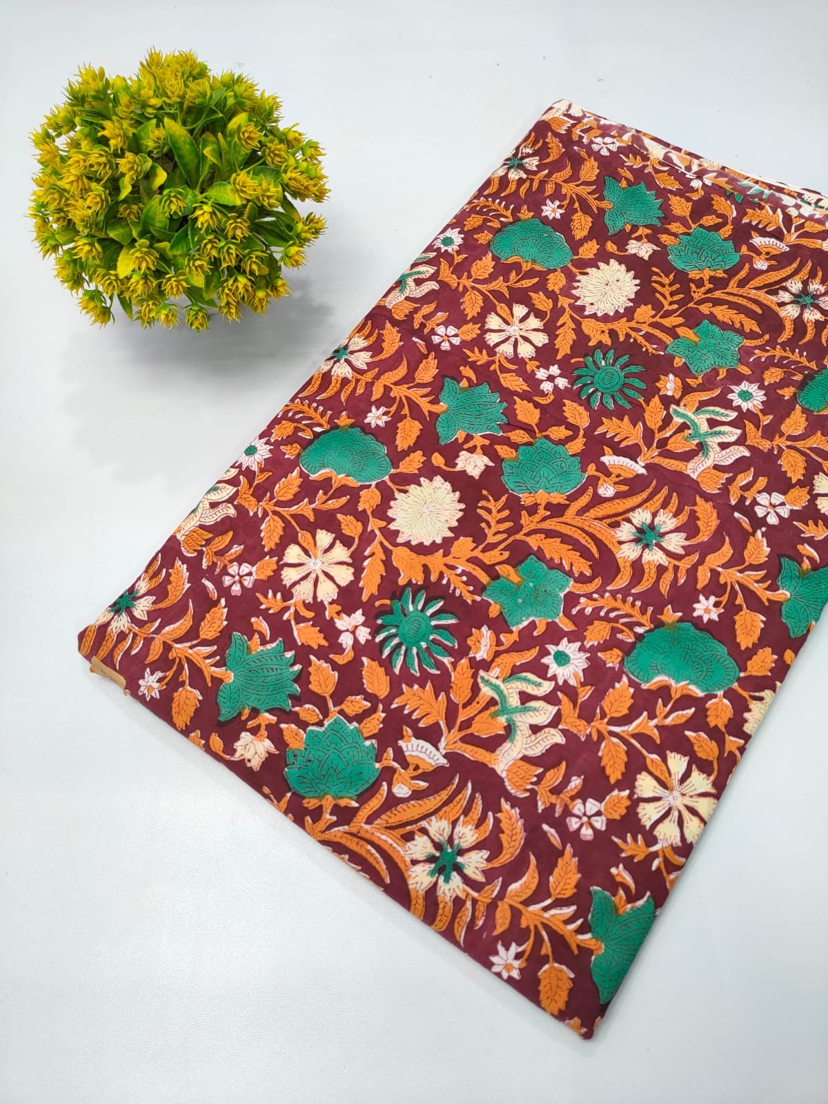 Repit Print Sanganeri hand block printed fabrics