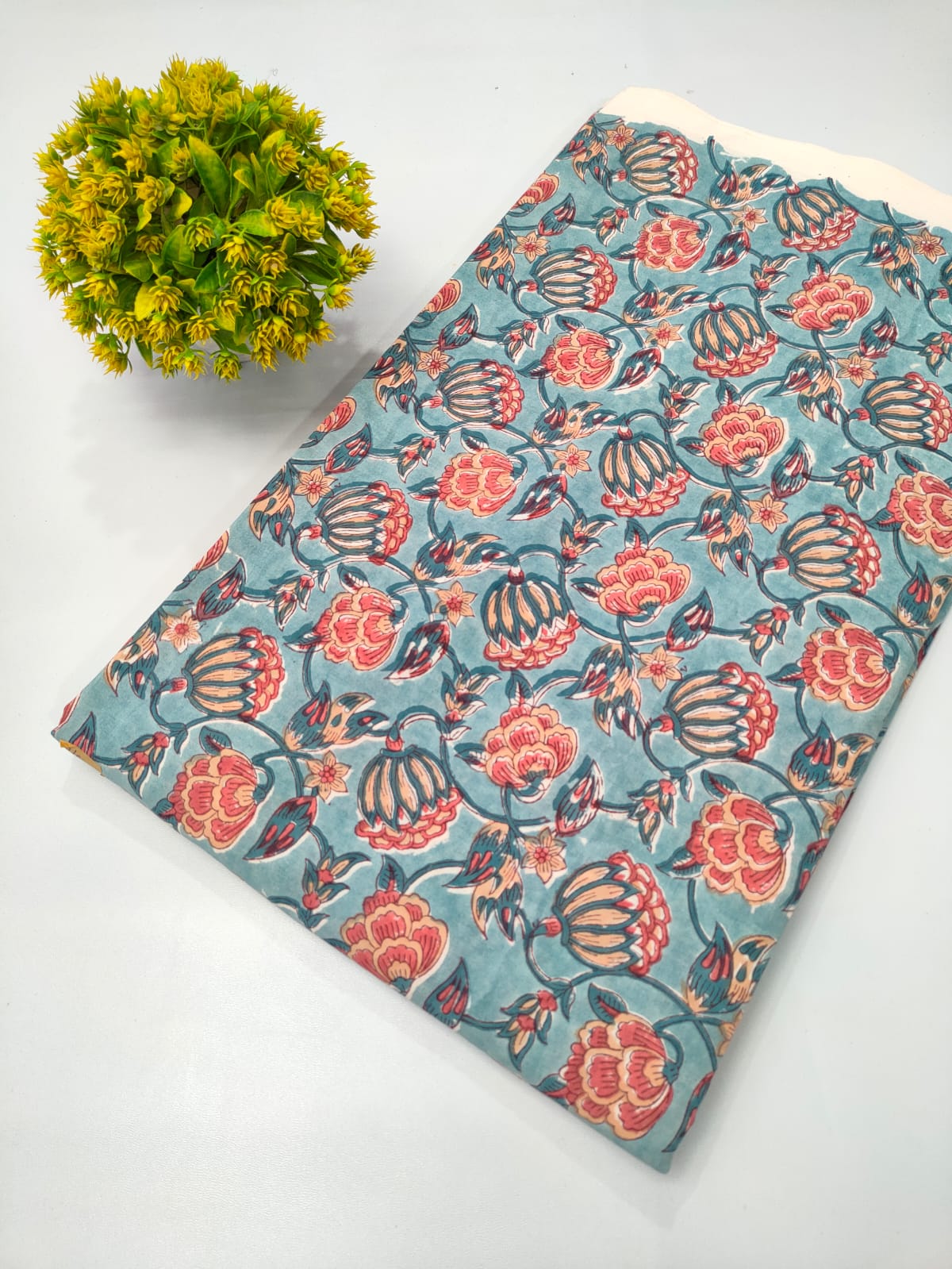 Repit Print Sanganeri hand block printed fabrics