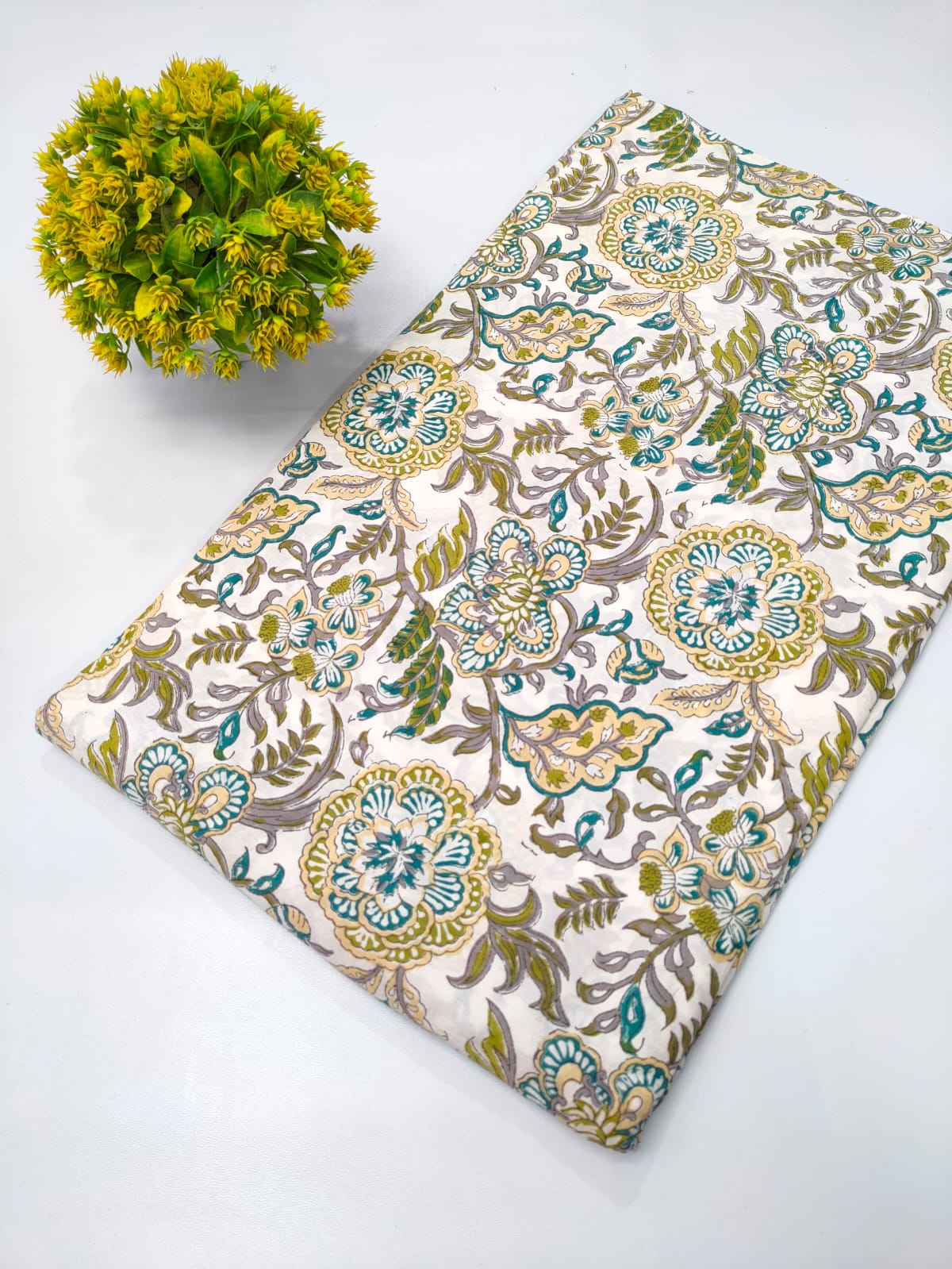 Repit Print Sanganeri hand block printed fabrics