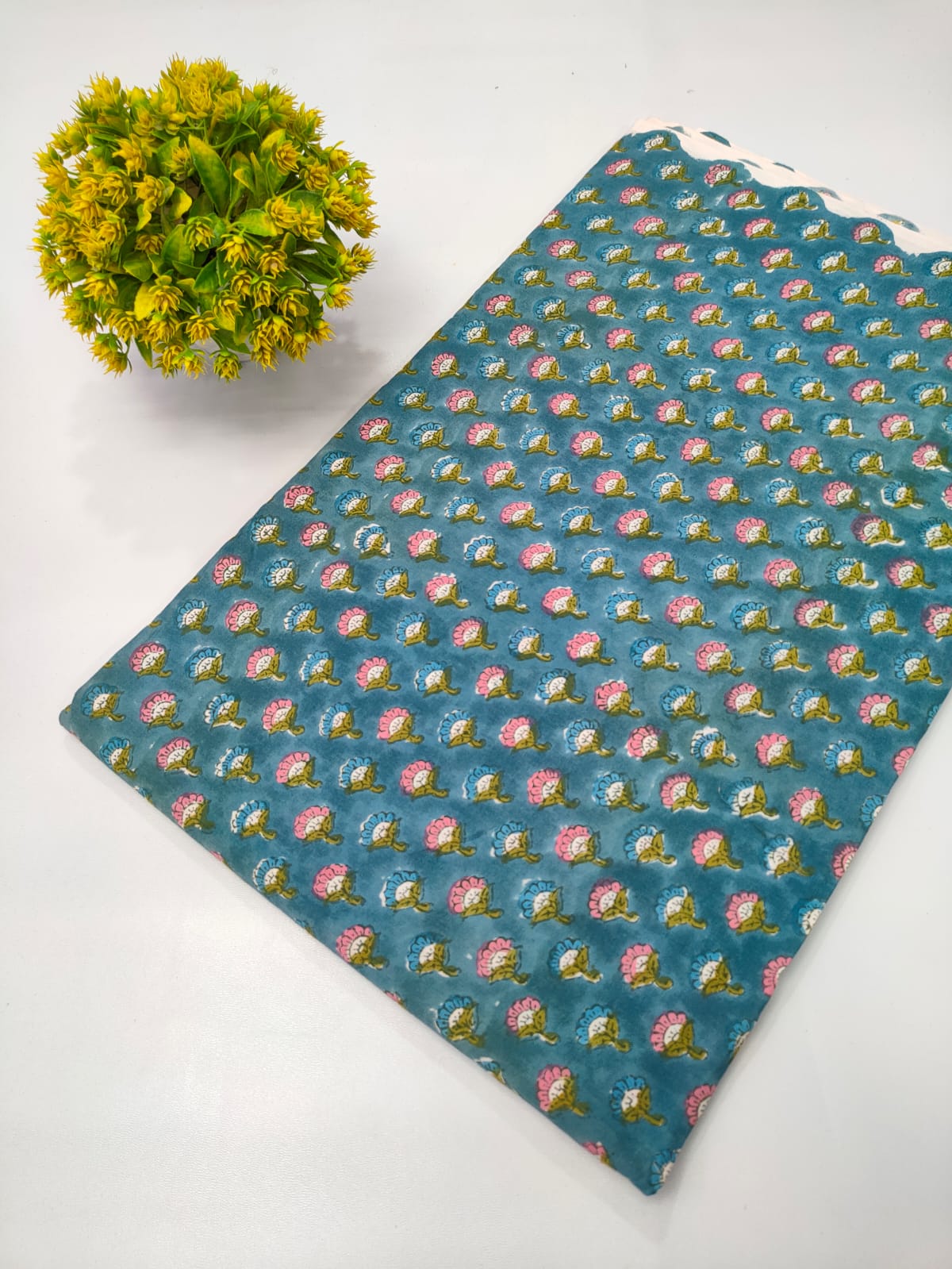 Repit Print Sanganeri hand block printed fabrics