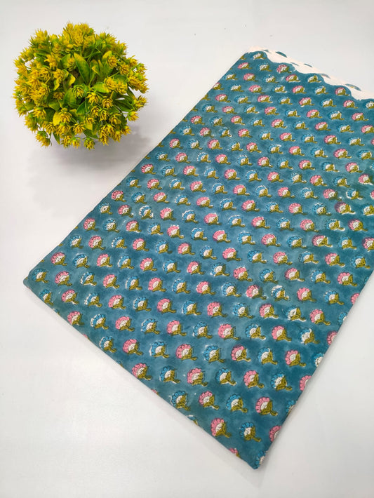 Repit Print Sanganeri hand block printed fabrics