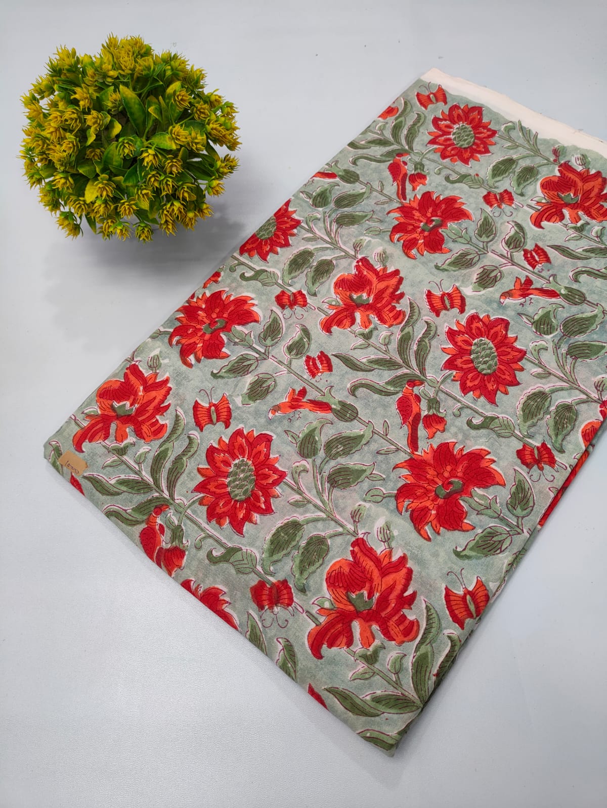 Repit Print Sanganeri hand block printed fabrics