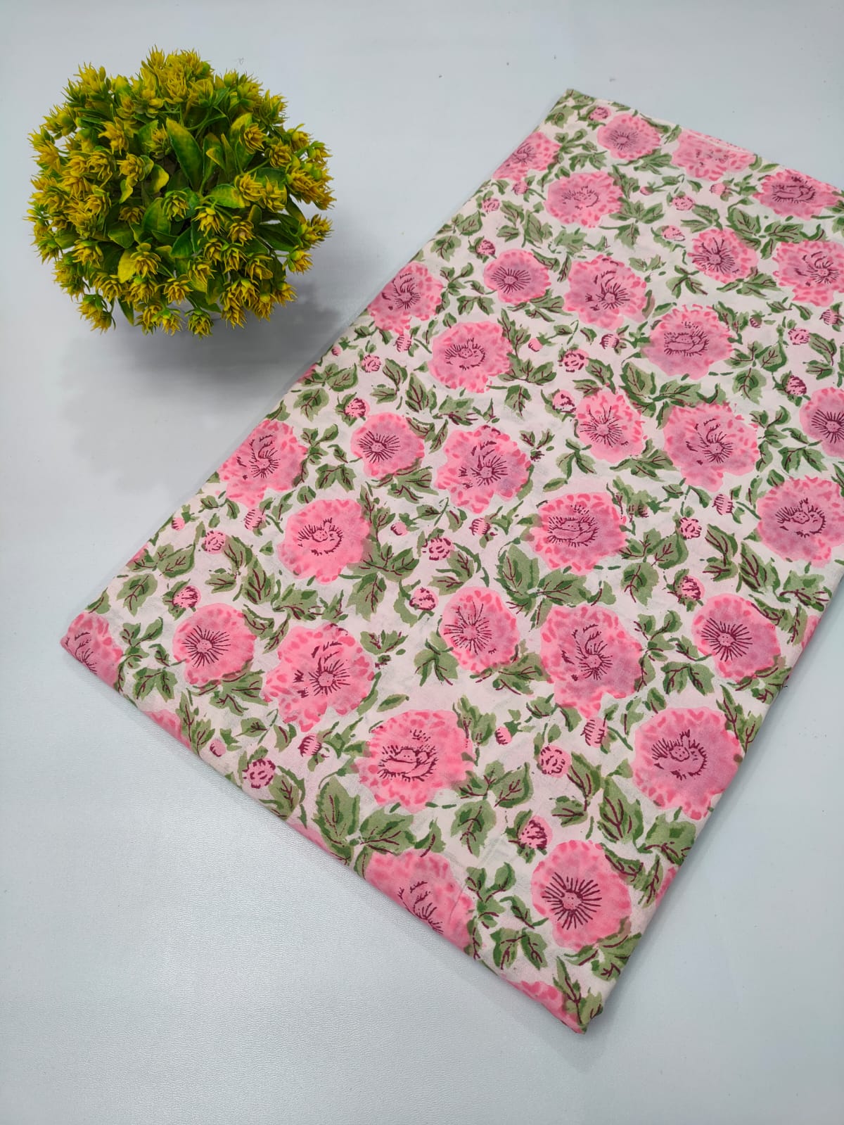 Repit Print Sanganeri hand block printed fabrics