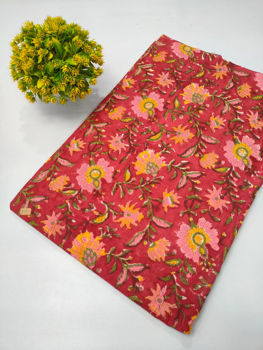 Repit Print Sanganeri hand block printed fabrics