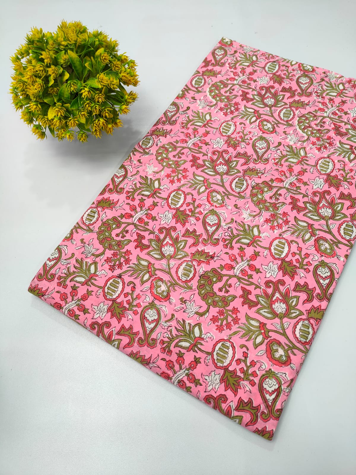 Repit Print Sanganeri hand block printed fabrics