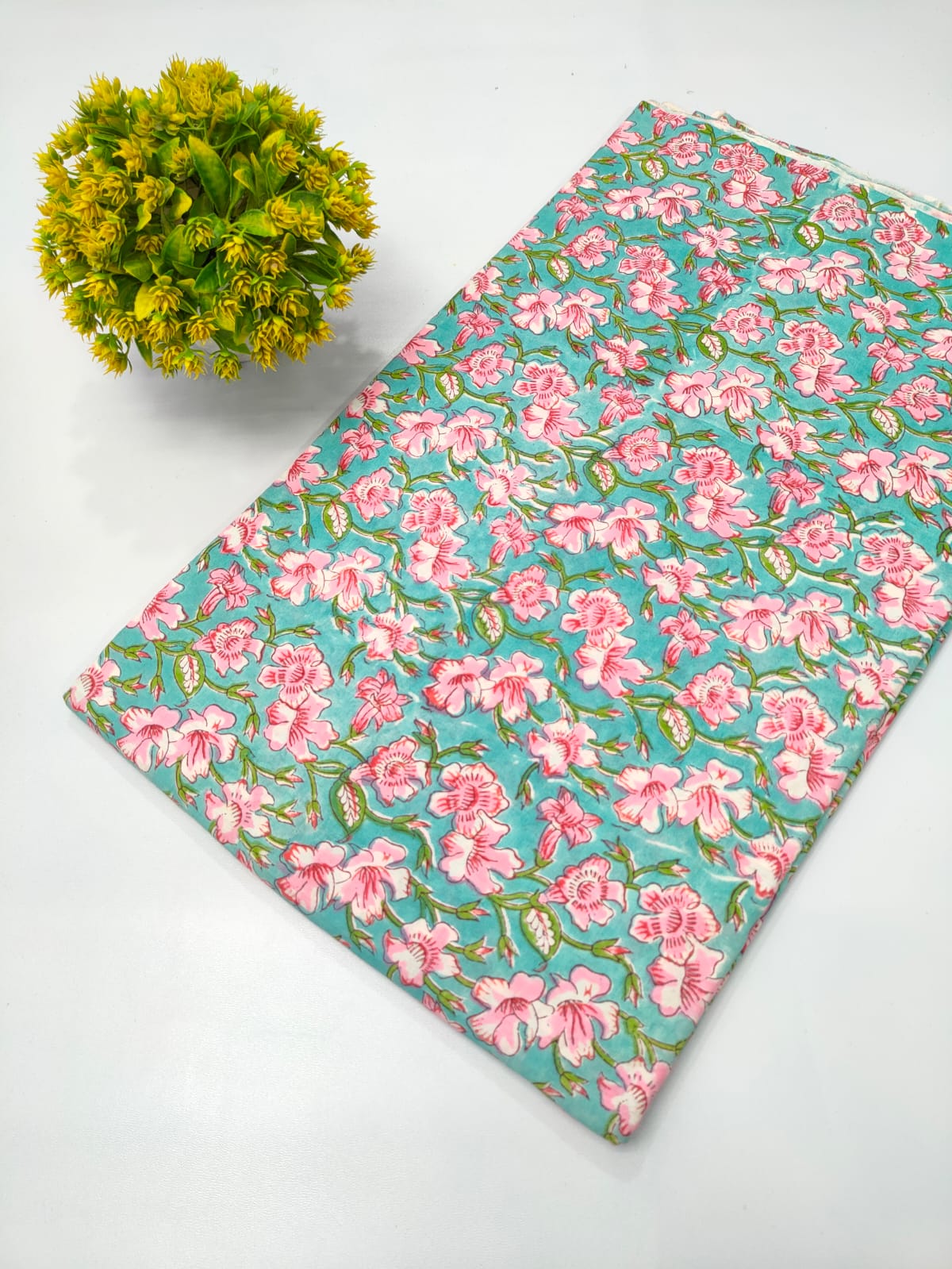 Repit Print Sanganeri hand block printed fabrics