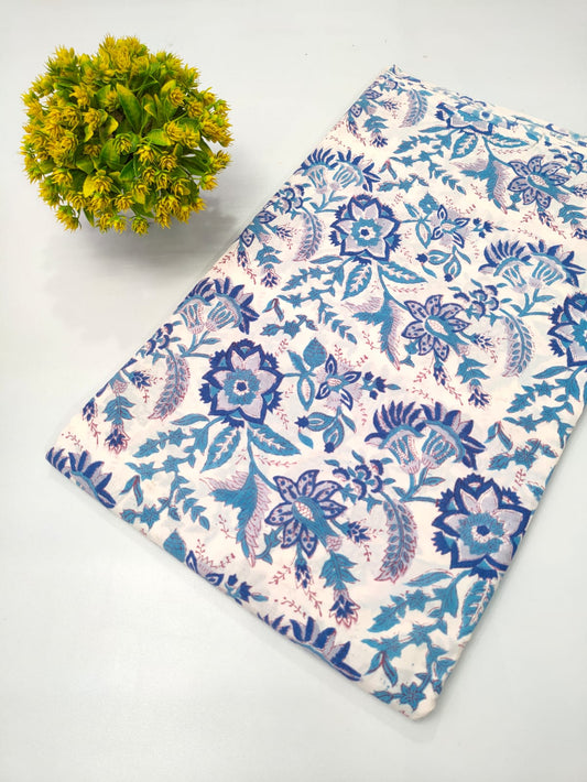 Repit Print Sanganeri hand block printed fabrics