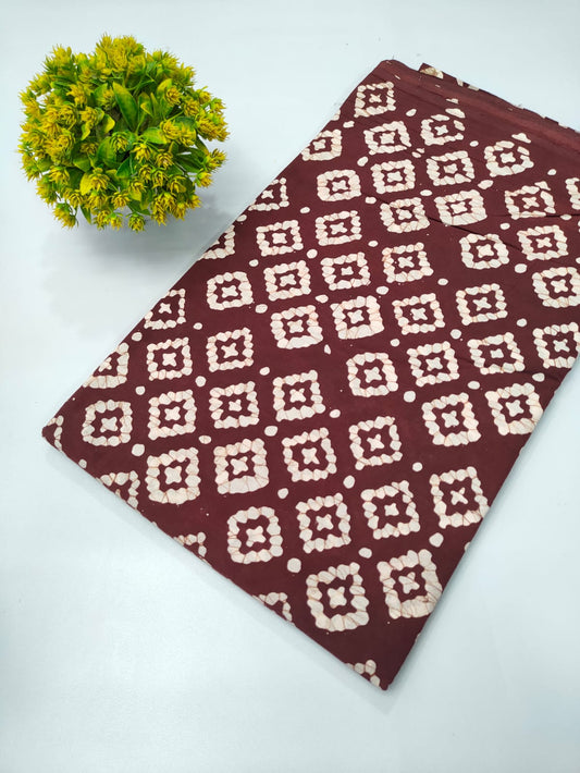 Batik print cotton fabric