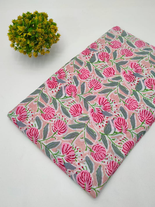 Hand Block Fabrics Dress Materials