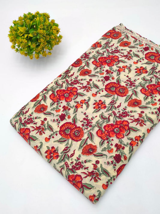 Hand Block Fabrics Dress Materials