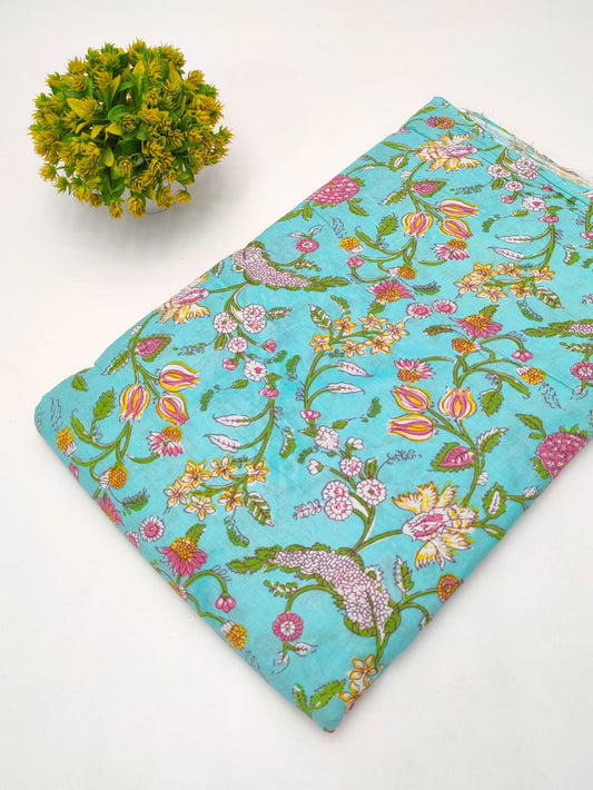 Hand Block Fabrics Dress Materials