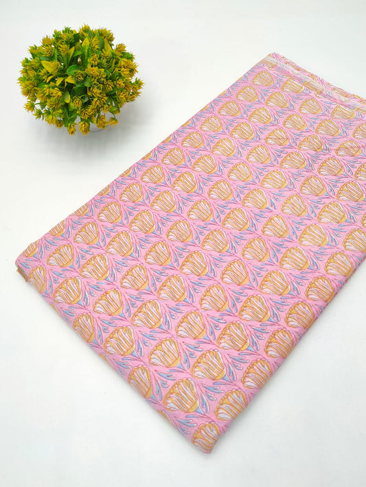 Hand Block Fabrics Dress Materials