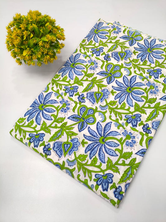 Hand Block Pure Cotton Dress material