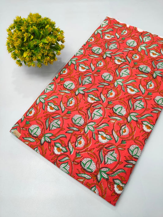 Hand Block Pure Cotton Dress material