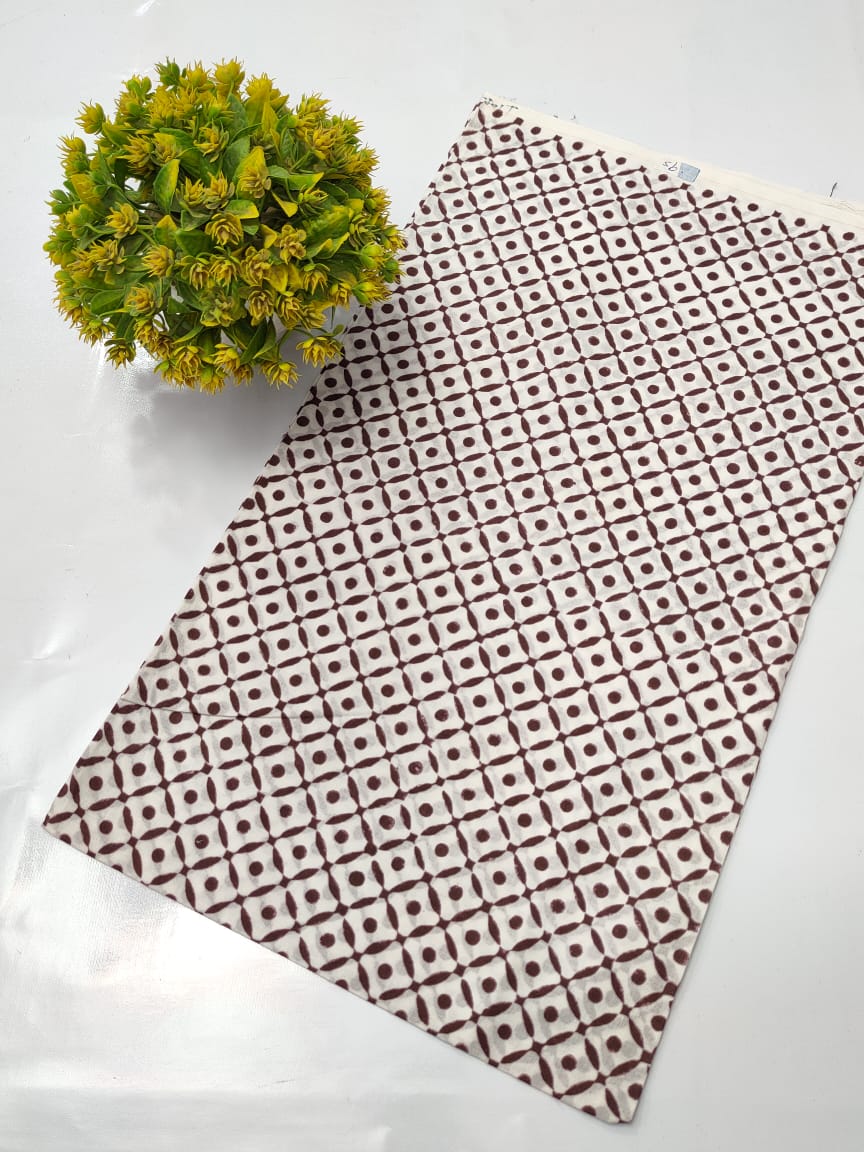 Hand Block Pure Cotton Dress material