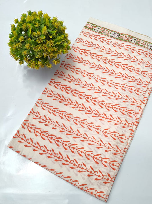 Hand Block Pure Cotton Dress material