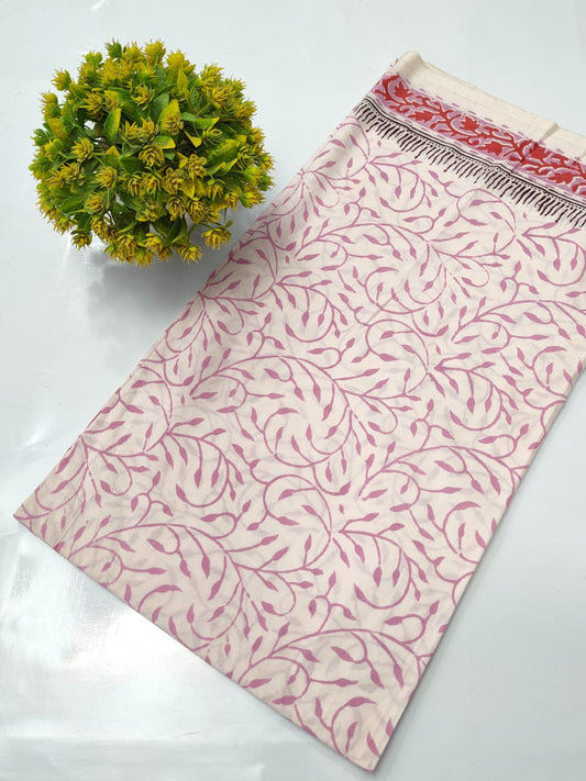 Hand Block Pure Cotton Dress material