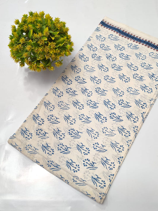 Hand Block Pure Cotton Dress material