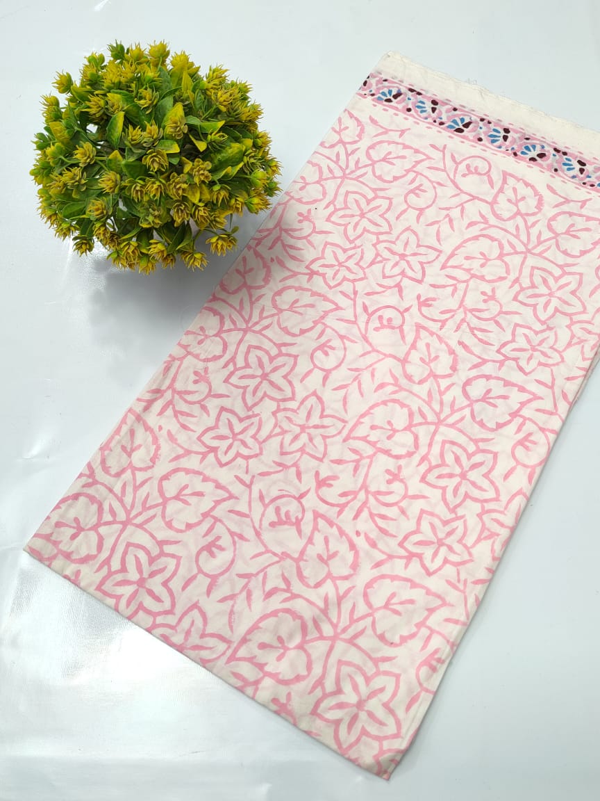 Hand Block Pure Cotton Dress material