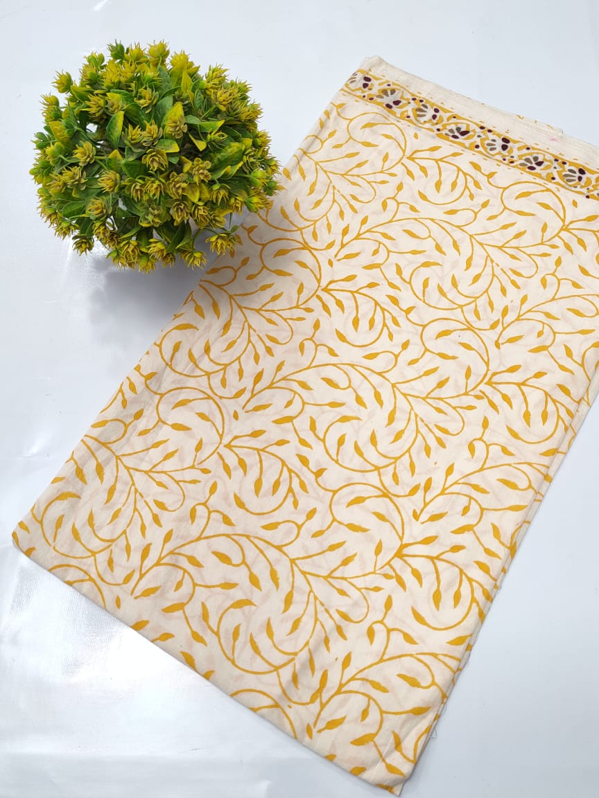 Hand Block Pure Cotton Dress material