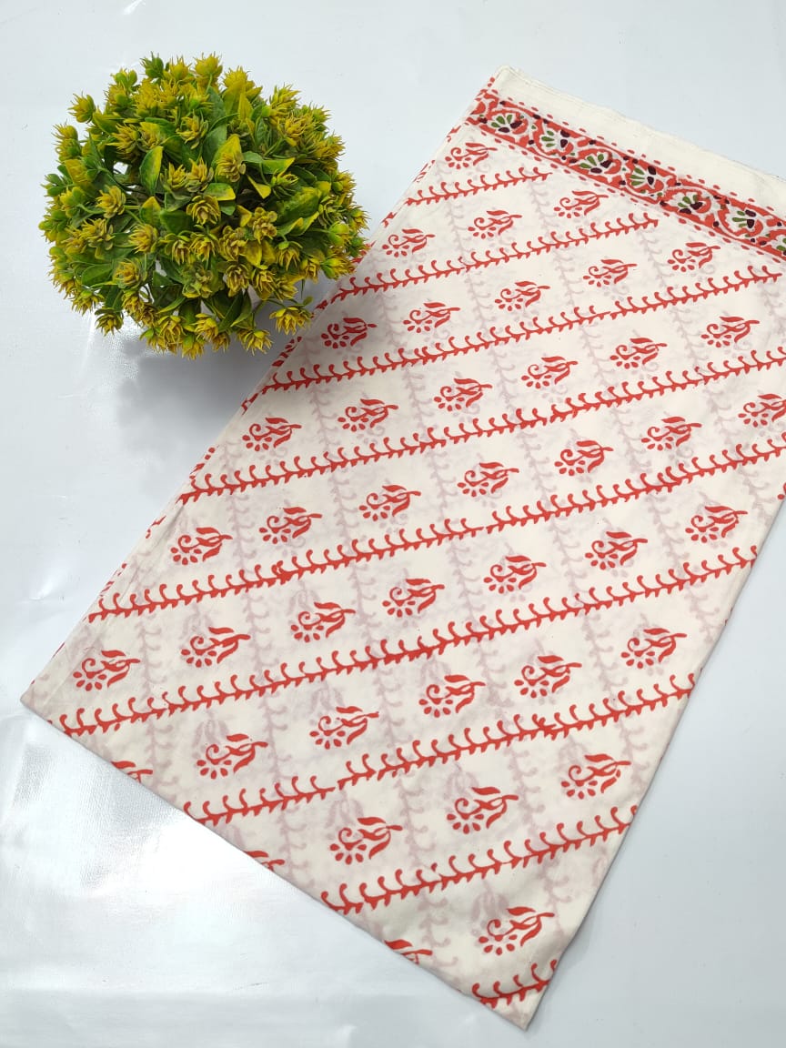 Hand Block Pure Cotton Dress material