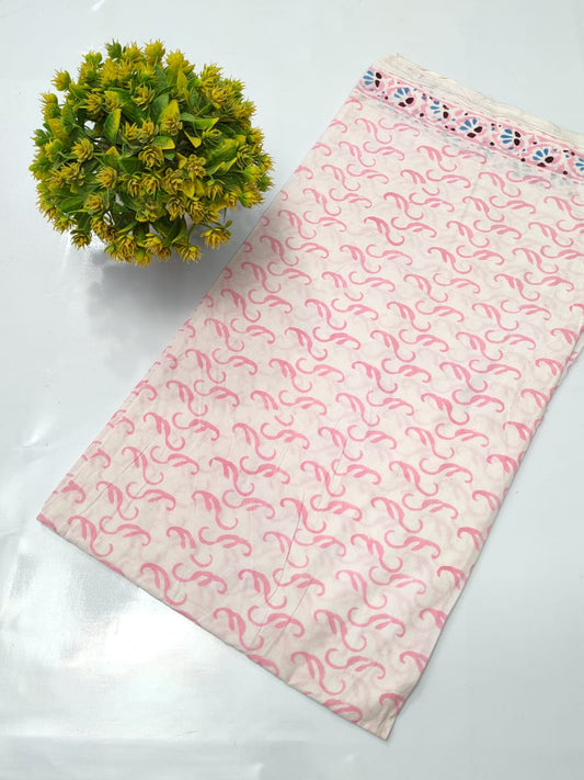 Hand Block Pure Cotton Dress material