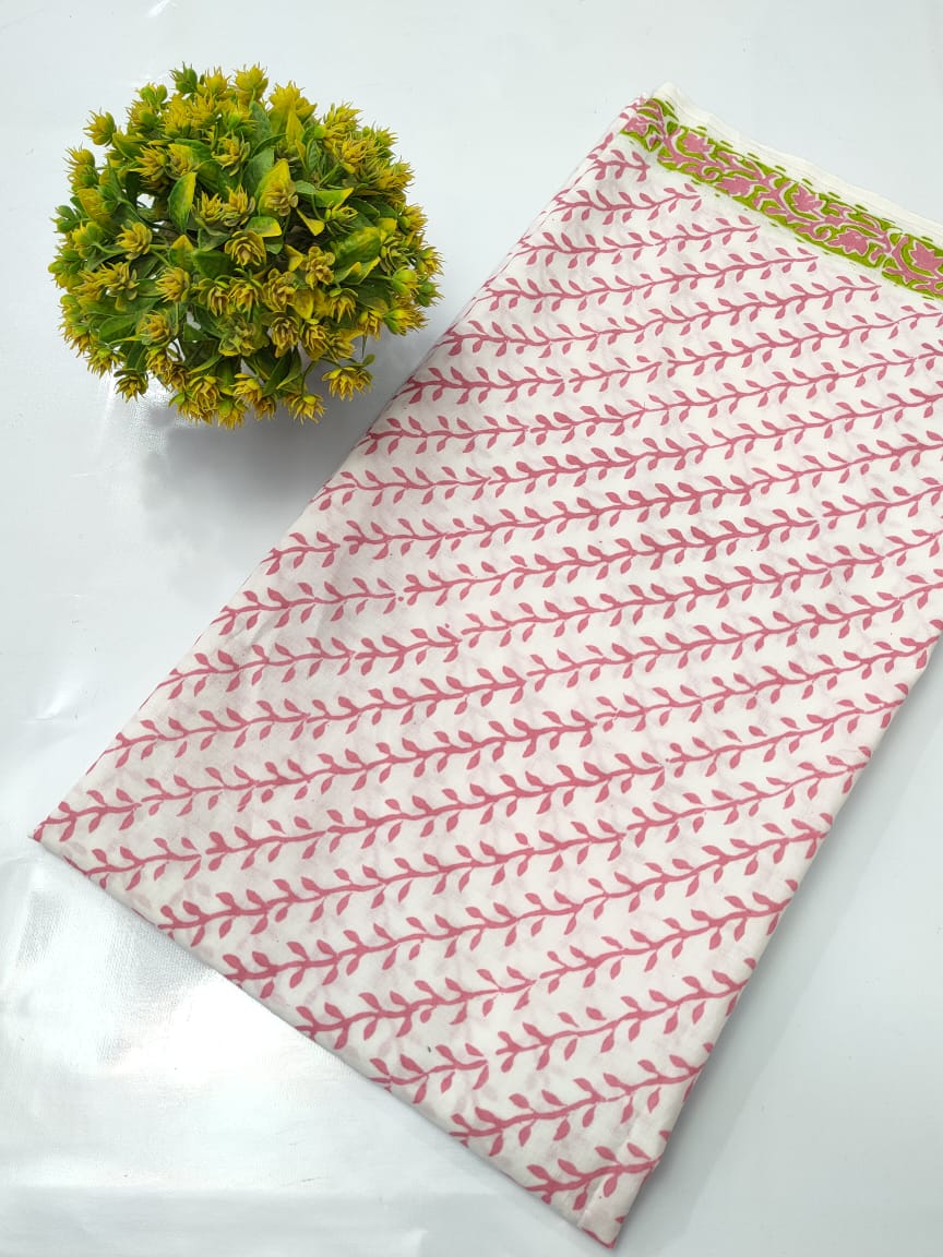 Hand Block Pure Cotton Dress material