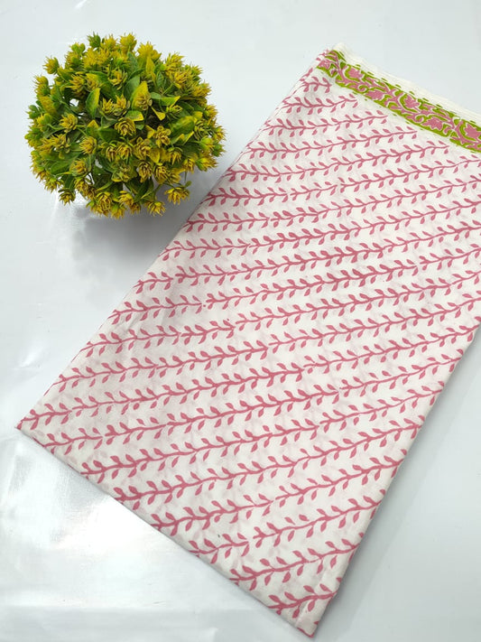 Hand Block Pure Cotton Dress material