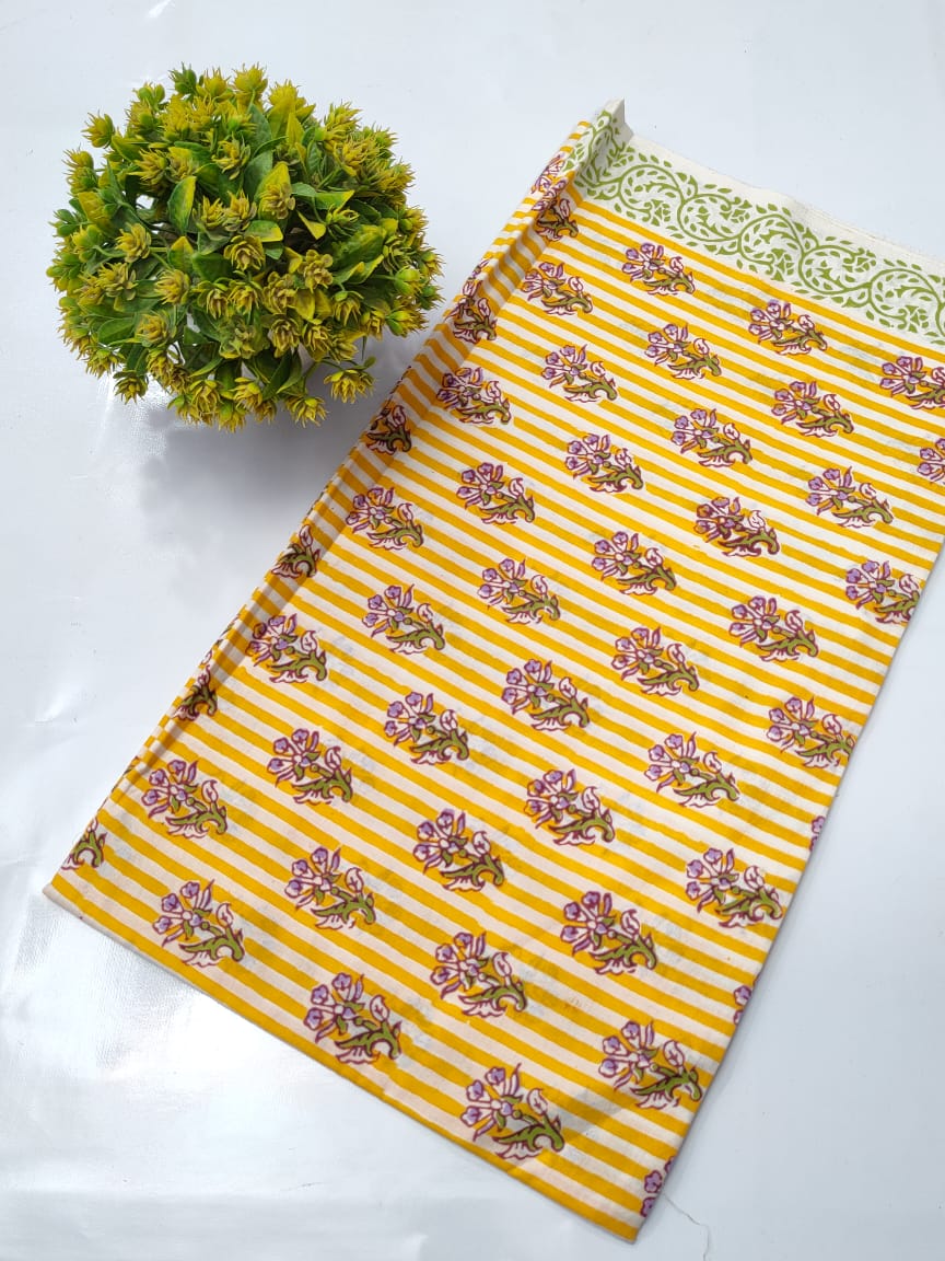 Hand Block Pure Cotton Dress material