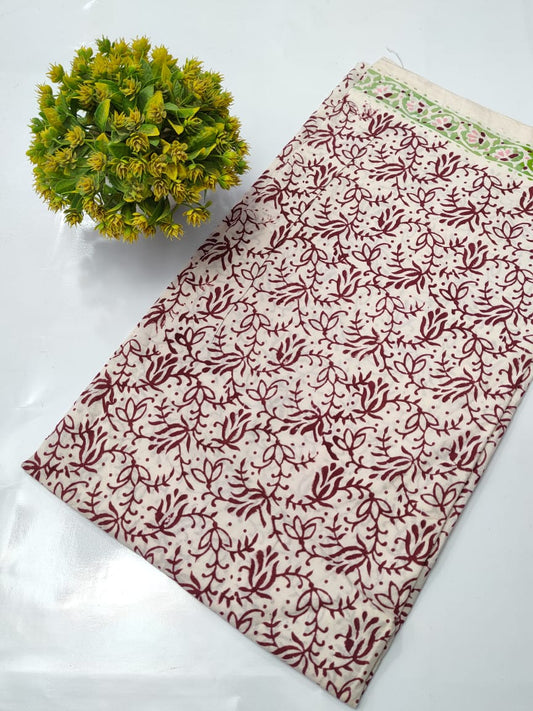 Hand Block Pure Cotton Dress material