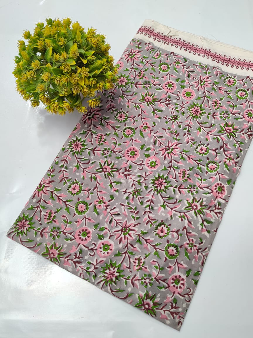 Hand Block Pure Cotton Dress material