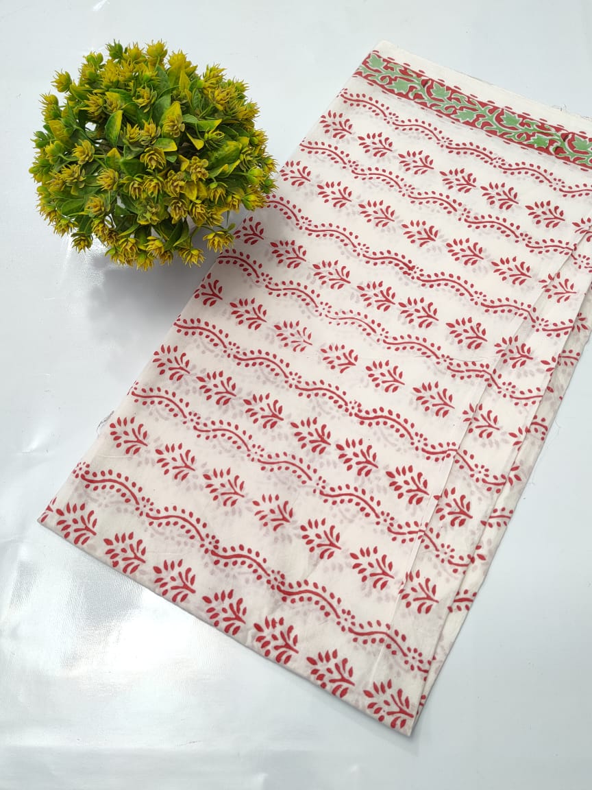 Hand Block Pure Cotton Dress material