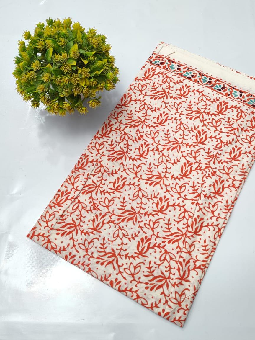 Hand Block Pure Cotton Dress material