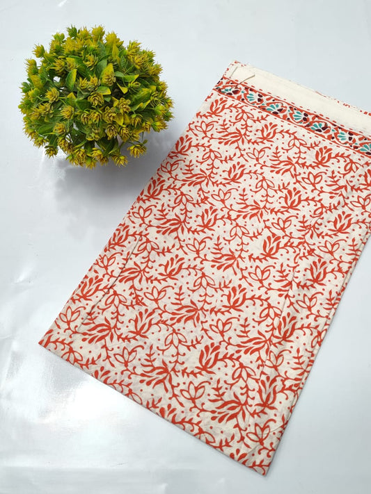 Hand Block Pure Cotton Dress material