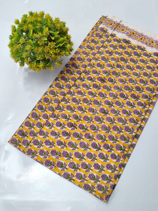 Hand Block Pure Cotton Dress material