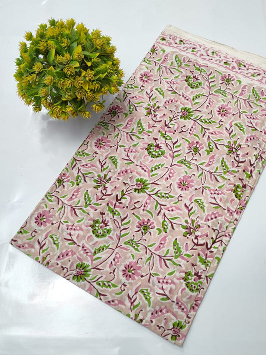 Hand Block Pure Cotton Dress material