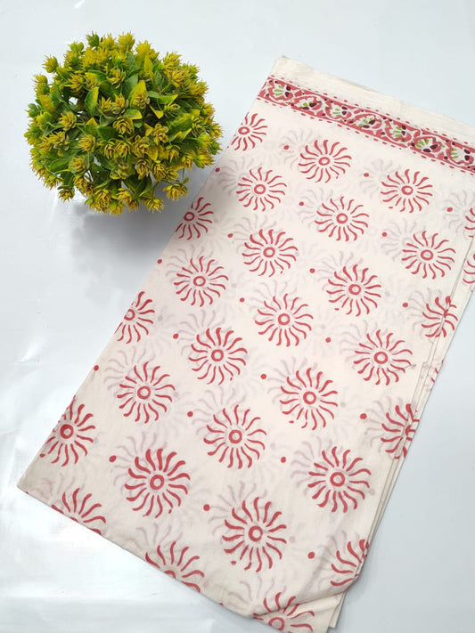 Hand Block Pure Cotton Dress material