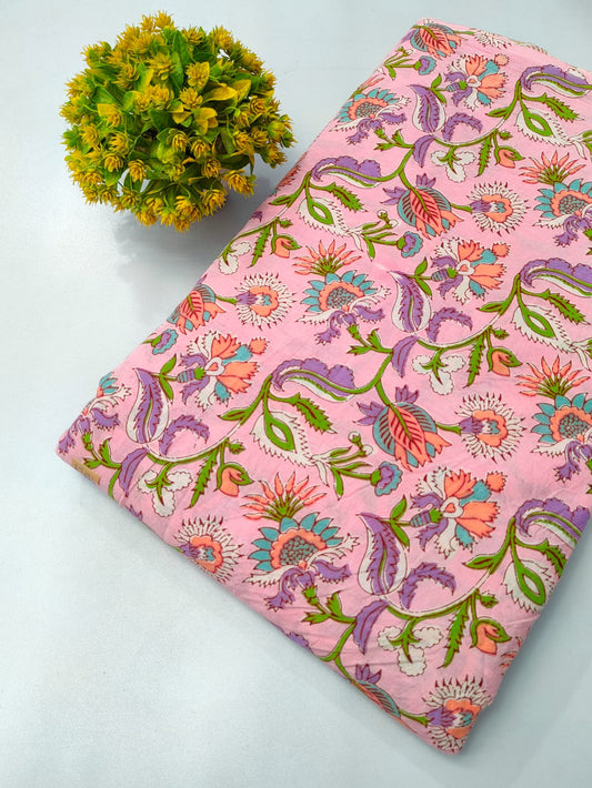 Sanganeri Hand Block Pure Cotton